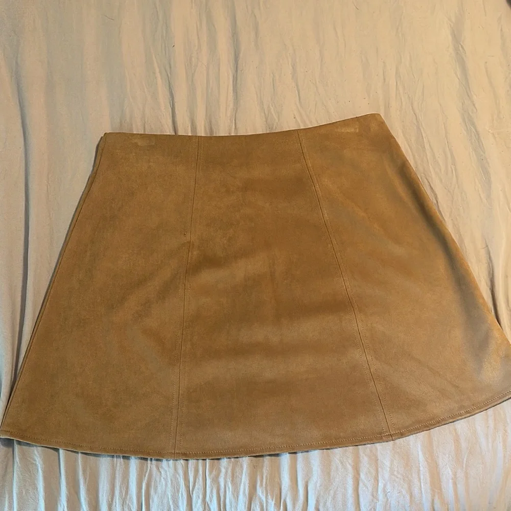 Faux Suede Skirt - Picture 2 of 3